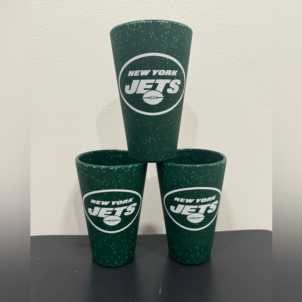 WinCraft New York Jets Silicone Pint Glass - Lot Of 3